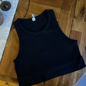 90 Degree By Reflex Black Women's Crop Top